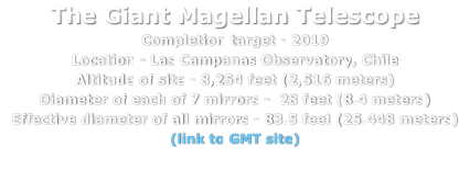 The Giant Magellan Telescope